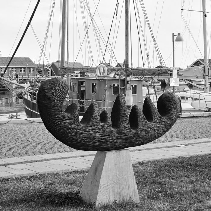 Modern wood sculpture art